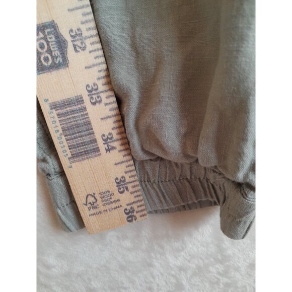 C & C California Size Medium 100% Linen Casual Beach Vacation Summer Pants - Picture 8 of 11